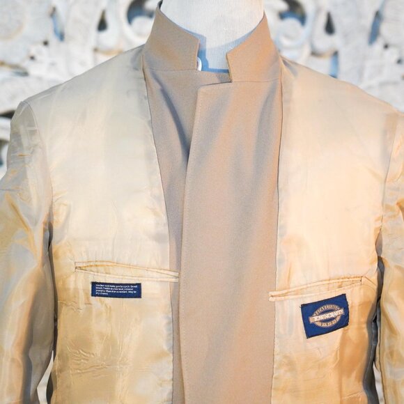 Towncraft 42S Men’s Blazer Beige Gold Buttons USA Made Classic Fit Vintage - Picture 9 of 15